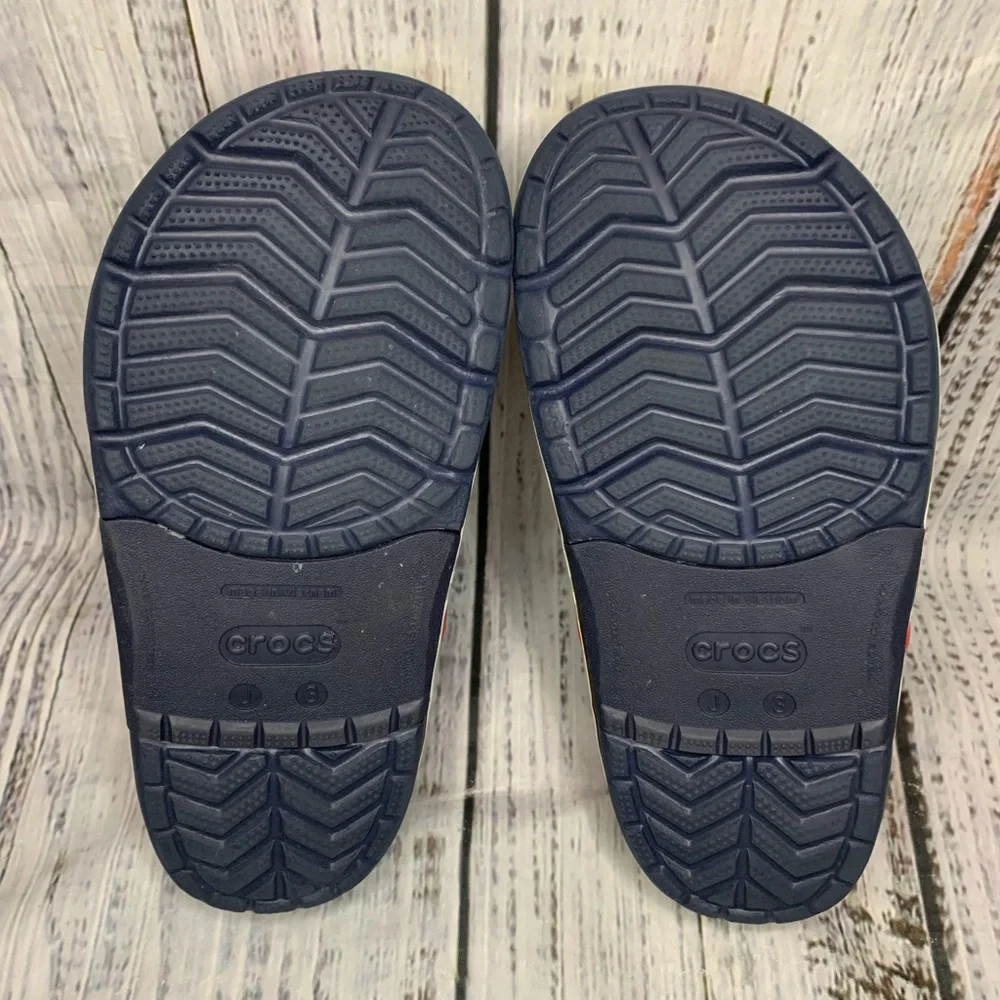 CROCS Navy Red Yellow Mickey Accent Clog